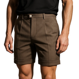 Mannelijke shorts met plooien en zakken – Taupe en universeel
