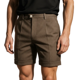 Mannelijke shorts met plooien en zakken – Taupe en universeel