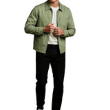 Lichte Twill Jas voor Mannen – Erwtgroen – Regular Fit