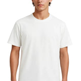 Heren T-shirt van katoen – Ademend korte mouwen ronde hals – Wit