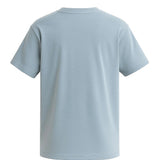 Heren T-shirt van katoen – Ademend korte mouwen ronde hals – Mistig blauw