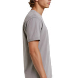 Heren T-shirt van katoen – Ademend korte mouw ronde hals – IJzergrijs