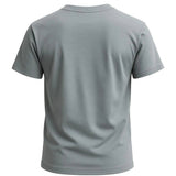 Heren T-shirt van katoen – Ademend korte mouw ronde hals – IJzergrijs