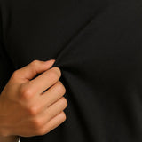 Heren T-shirt van katoen – Ademend, korte mouwen, ronde hals – Zwart-grijs