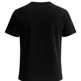 Heren T-shirt van katoen – Ademend, korte mouwen, ronde hals – Zwart-grijs