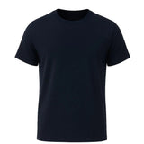 Heren T-shirt van katoen – Ademend, korte mouwen, ronde hals – Marineblauw