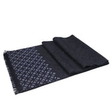 Champs Élysées herensjaal van kasjmier en merino – Zwart