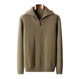Sweter met rits Taranto Merino Wol