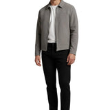 Grijze Suède Jas voor Mannen – Moderne Casual Jas
