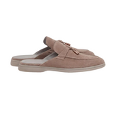 Beige suède herenmuiltjes – mediterraan model