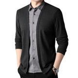 2-in-1 overhemd en cardigan