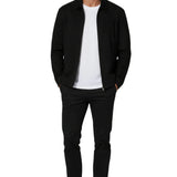 Zwarte Suède Jas voor Mannen – Moderne Casual Bovenkleding