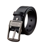 Leren herenriem Brighton met klassieke metalen gesp