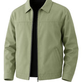 Lichte Twill Jas voor Mannen – Erwtgroen – Regular Fit