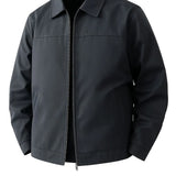 Lichte Twill Jack voor Mannen – Donkergrijs – Regular Fit
