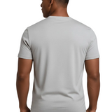 Heren T-shirt Slim-Fit in Zilveren Mist