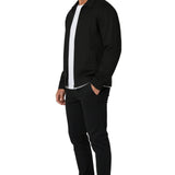 Zwarte Suède Jas voor Mannen – Moderne Casual Bovenkleding