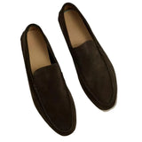 Klassieke suède herenloafers