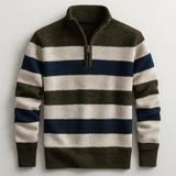 Gebreide herenpullover met rits