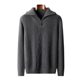 Sweter met rits Taranto Merino Wol