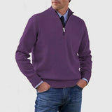 Elegante herentrui met halve rits