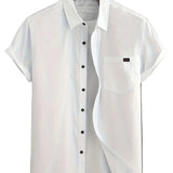 Casual Korte Mouw Katoenen Shirt
