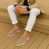 Elegante suède herenloafers