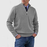 Elegante herentrui met halve rits