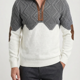 Fleece herentrui met opstaande kraag