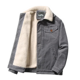 Winterjas van Fluwelen Materiaal