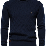 Heren trui met ruitpatroon V2