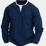 Modern herenoverhemd met lange mouwen