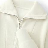 Portofino Kasjmier Sweater met Halve Rits