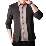 2-in-1 overhemd en cardigan
