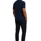 Heren T-Shirt Slim-Fit in Zeeblauwe Kleur