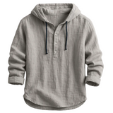 Hoodie van Linnen Stof