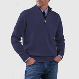 Elegante herentrui met halve rits
