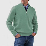 Elegante herentrui met halve rits