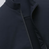 Heren Casual Vest met Staande Kraag en Rits