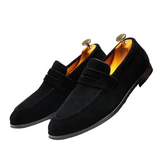 Zomerse suède herenloafers