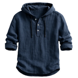 Hoodie van Linnen Stof
