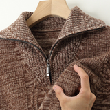 Sweter met rits Taranto Merino Wol