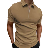 Gregorio - moderne polo met rits tot halverwege