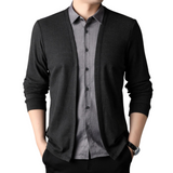 2-in-1 overhemd en cardigan