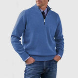 Elegante herentrui met halve rits