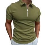 Gregorio - moderne polo met rits tot halverwege