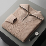 Sweter met rits Taranto Merino Wol