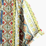 Retro Katoenen Korte Mouwen Boho Overhemd voor Mannen