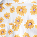 Heren Gele Hawaiian Shirt met Korte Mouwen