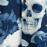 Hawaiiaanse Overhemd met Korte Mouwen met Skulls Patroon voor Mannen